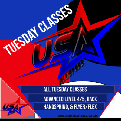 Tuesday, 02/07 Classes